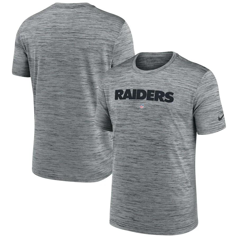 Men's Las Vegas Raiders Grey Velocity Performance T-Shirt